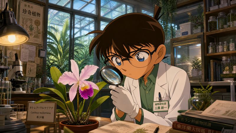 抖音风植物视频-珍稀兰花观察记录